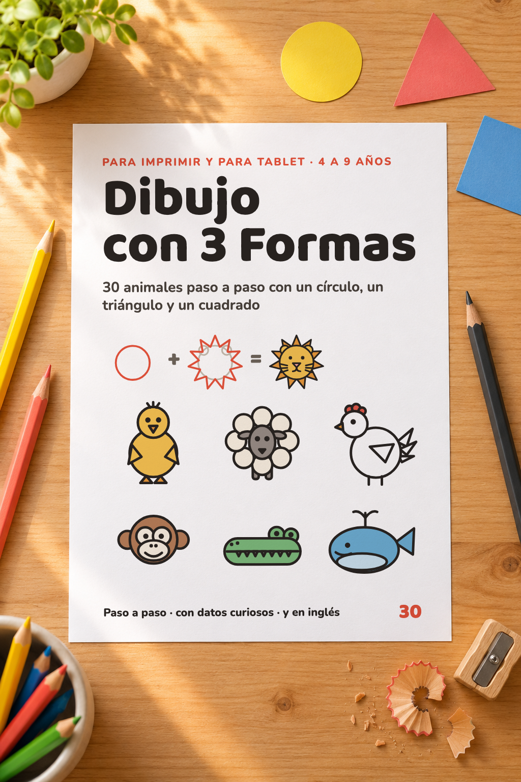 Dibujo con 3 Formas: portada