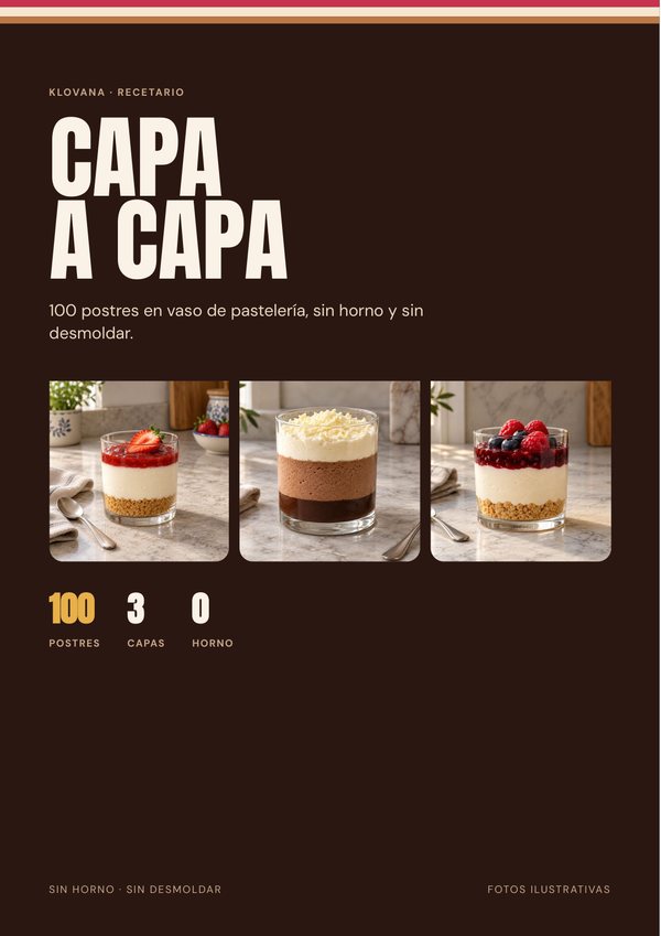 Portada del recetario Capa a Capa