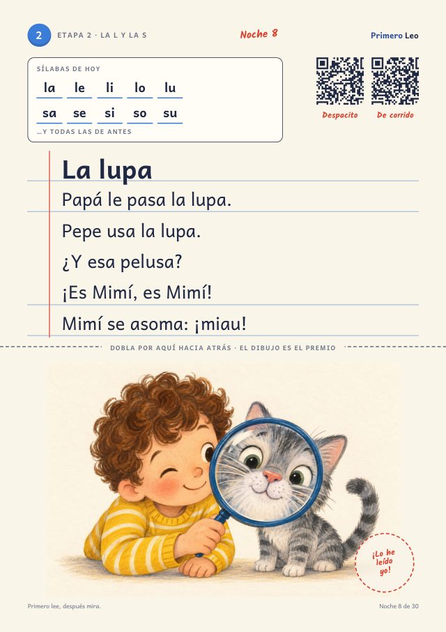 Página real: Etapa 2 · La lupa